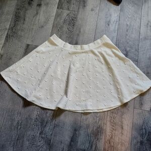 Disney Lauren Conrad quilted pattern mickey mouse a line skirt - ivory XL